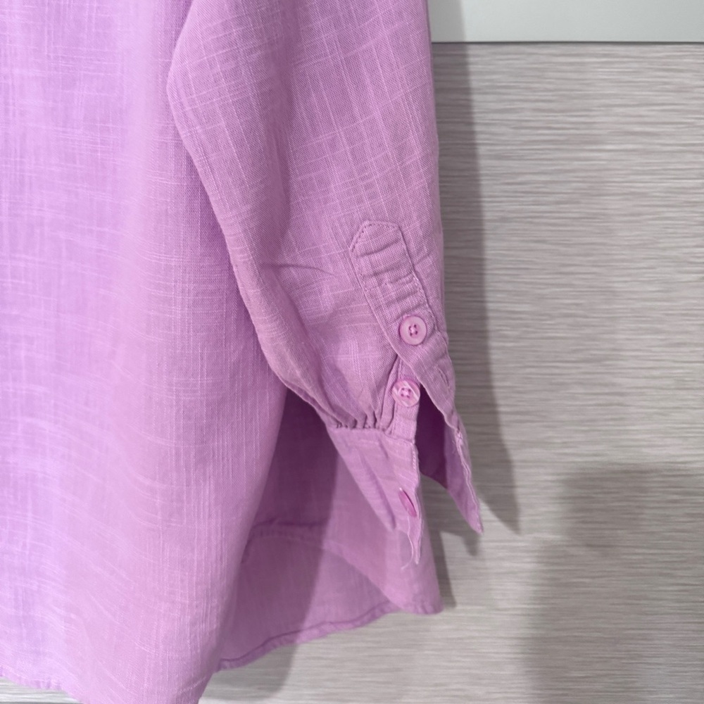 ASOS Purple Oversized Shirt In Size 4 - Picture 7 of 9